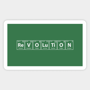 Revolution (Re-V-O-Lu-Ti-O-N) Periodic Elements Spelling Magnet